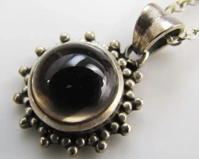 20 Cts Smokey Quartz in Silver Pendants MJA976