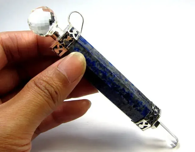 204 CTS LAPIS LAZULI SEVEN CHAKRA PENDULUM GG 360