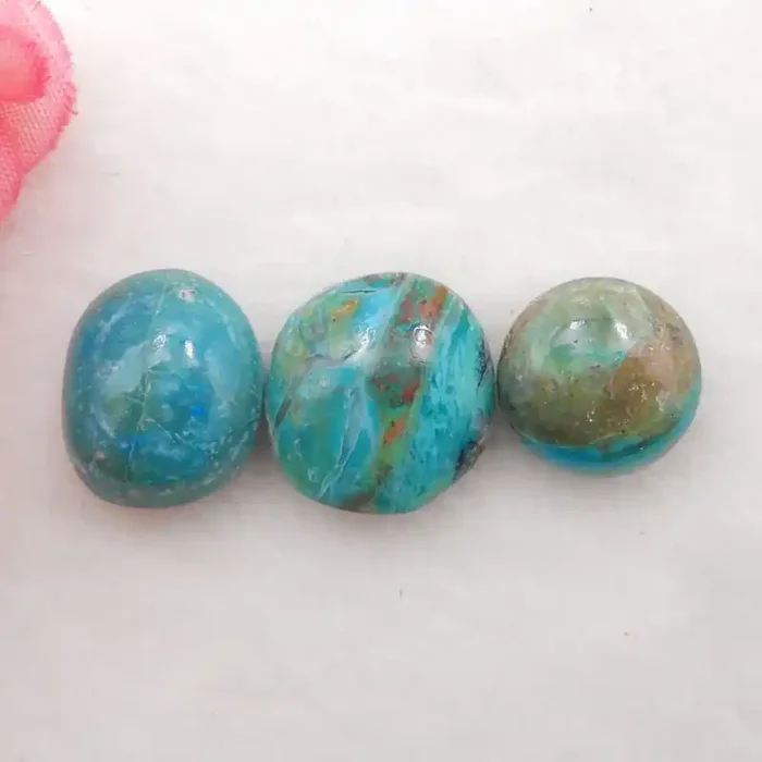 20cts Natural Blue Opal Cabochons, October Birthstone, Blue Opal Cabochons