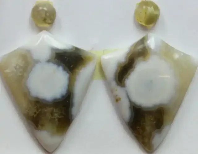 21.00 CTS OCEAN JASPER PAIR 4 STONES FOR EARRINGS