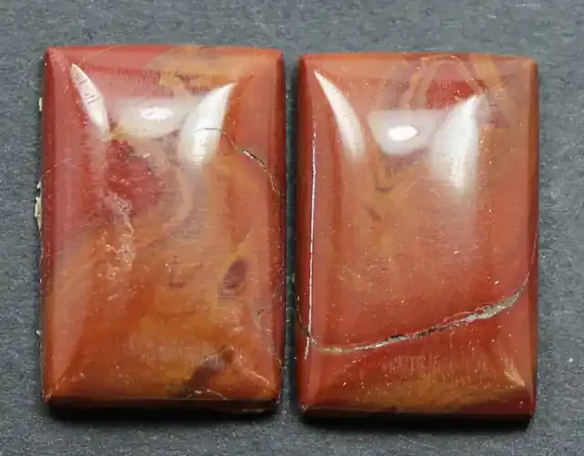 21.05 CTS NOREENA JASPER PAIR PERFECT FOR EARRINGS
