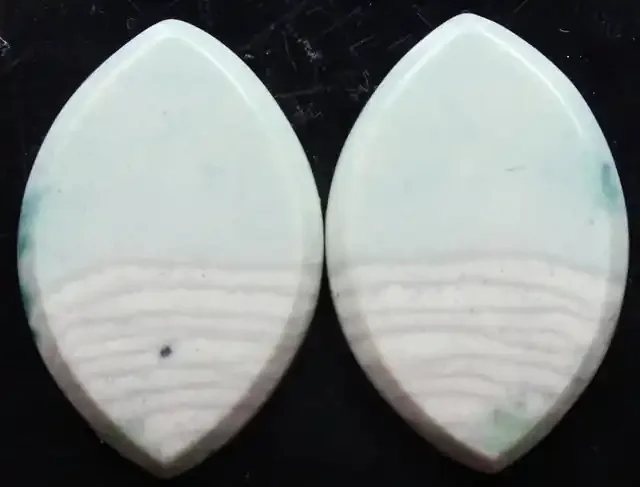 21.20 CTS WAVE JASPER PAIR FLAT CAB POLISHED STONE