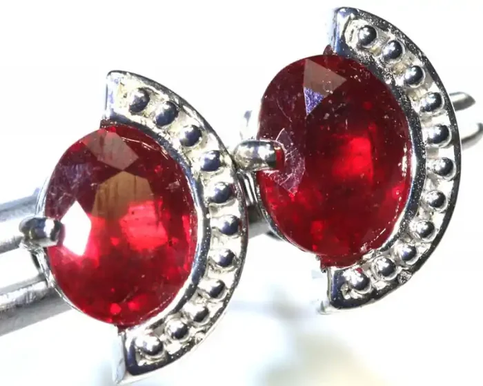 21.80 CTS BEAUTIFUL RUBY EARRINGS SG-2903
