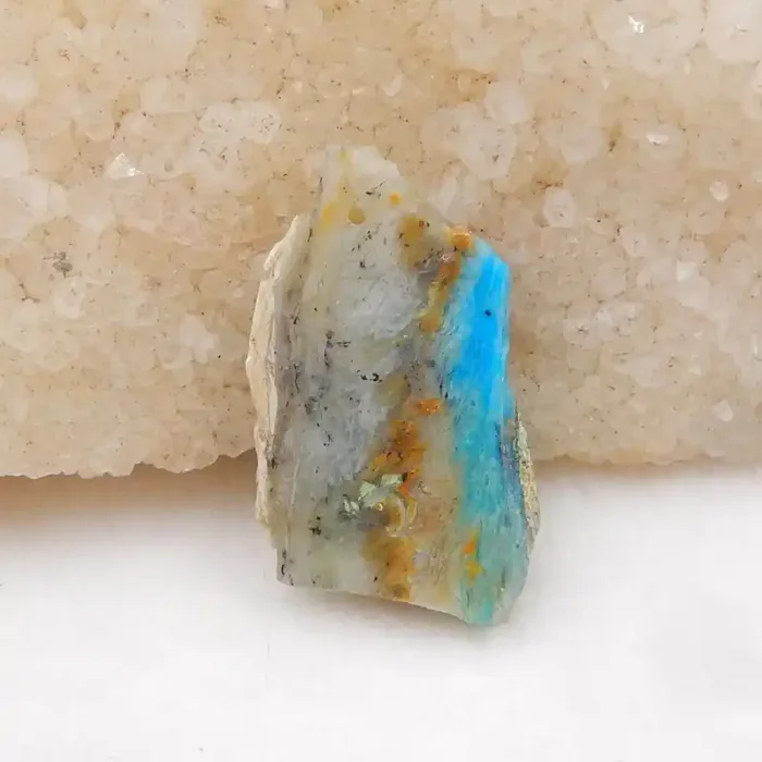 21cts Nugget Blue Opal Cabochons, October Birthstone, Blue Opal Pendant H1