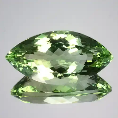22.44 Cts EXQUISITE NATURAL CUSTOM CUSHION CUT PRASIOLITE GREEN AMETHYST