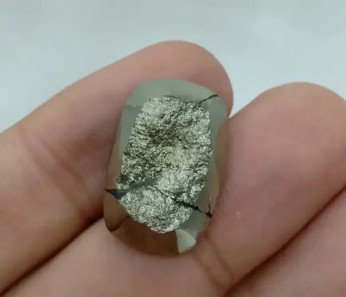 22x14mm Natural Pyrite Druzy Loose Gemstone VAF38