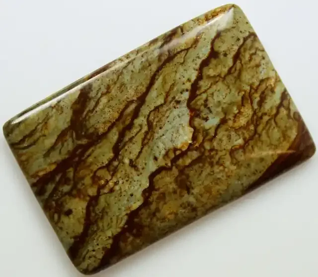 24.10 CTS SCENIC AMERICAN OWYHEE JASPER CABOCHON STONE