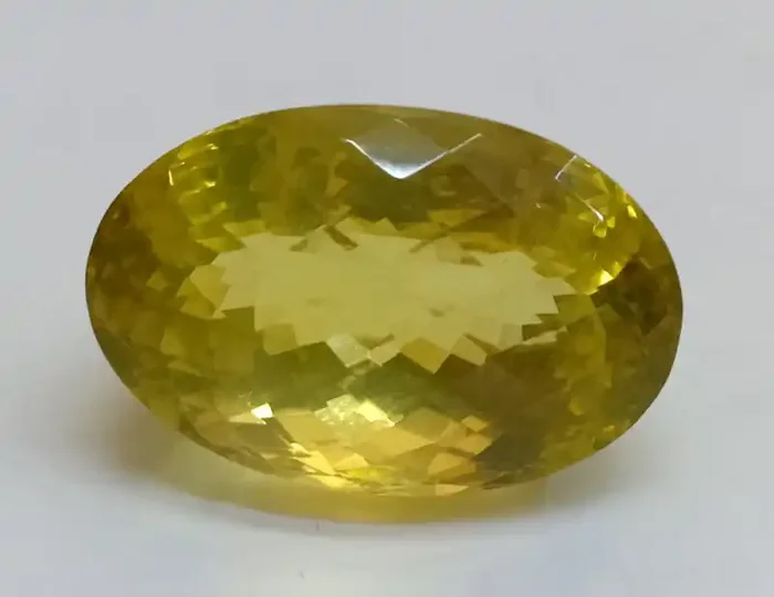 24x16mm Lemon Quartz Checkered Natural Untreated VAF187
