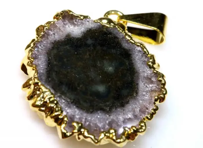 25.75 CTS URUGUAY AMETHYST STALACTITE PENDANT SG-3340