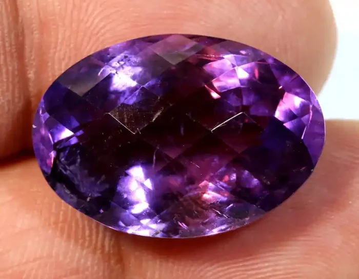 26 CTS AMETHYST FACETED STONE * CG-2391 colouredgems