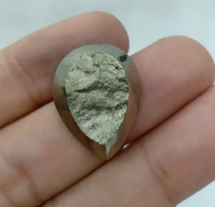 26x20mm Natural Pyrite Druzy Loose Gemstone VAF47