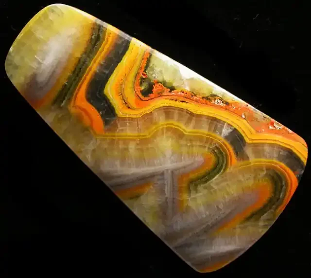 27.08 CTS A GRADE PATTERNED BUMBLE BEE JASPER [ST7137]