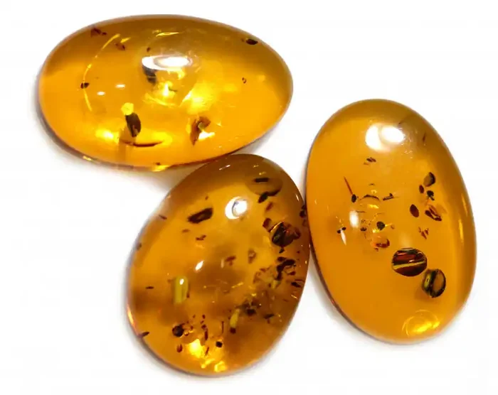 27 Cts Parcel 3 Honey Yellow Amber Gemstones AM 1704