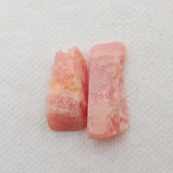 27cts 2pcs Rhodonite Earrings Raw beads, stone for earrings making G511