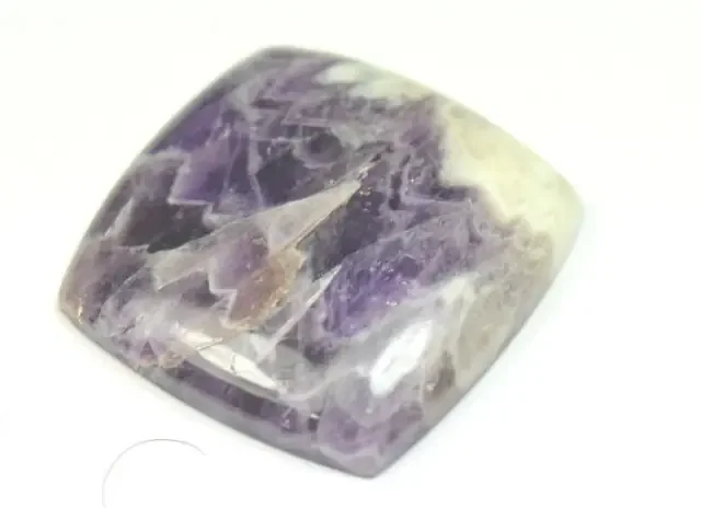 27mm Amethyst Lace Agate square cabochon 27 by 27 by 5.5mm approx AAA