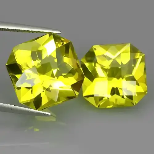 28.35 CTS BEAUTY NATURAL LEMON YELLOW QUARTZ GEMSTONE BRAZIL!!