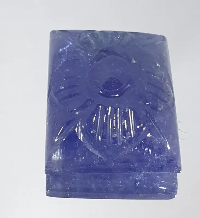 29.8 ct Tanzanite Carved Flower Cabochon 20x16mm(SKU203)