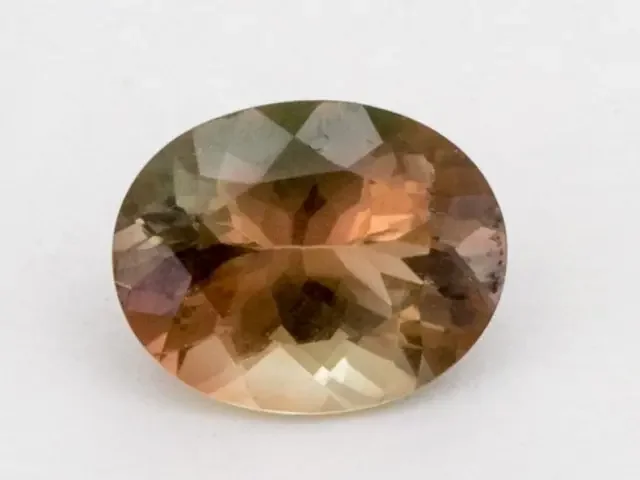 2ct Oregon Sunstone, Green/Peach Oval (S1296)