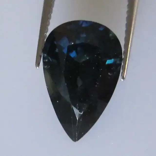 3.06cts Natural Australian Blue Pear Shape Sapphire