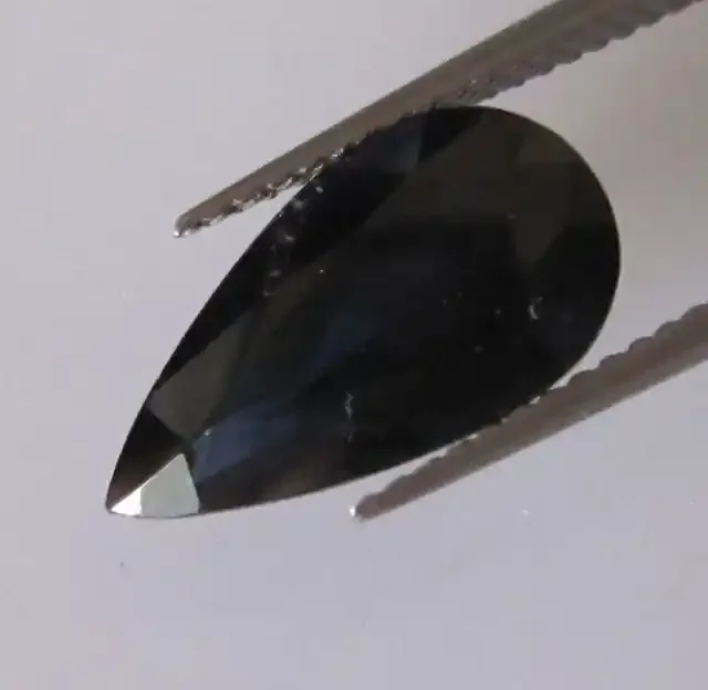 3.06cts Natural Australian Blue Pear Shape Sapphire