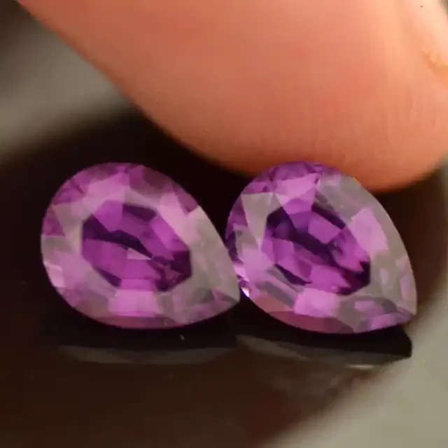 3.09cts Purple Garnet Pair