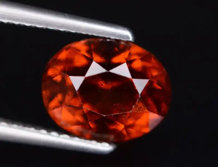 3.45 CT Natural Hessonite Garnet Gemstone @Tanzania