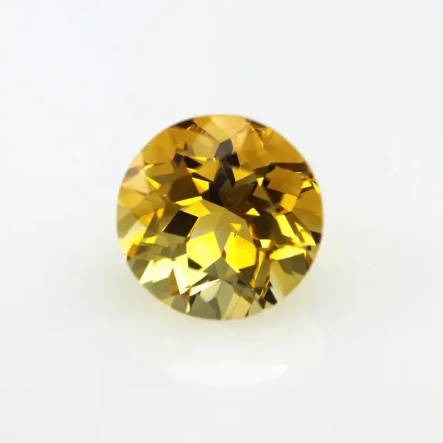 3.52cts Golden Yellow Citrine Round Shape