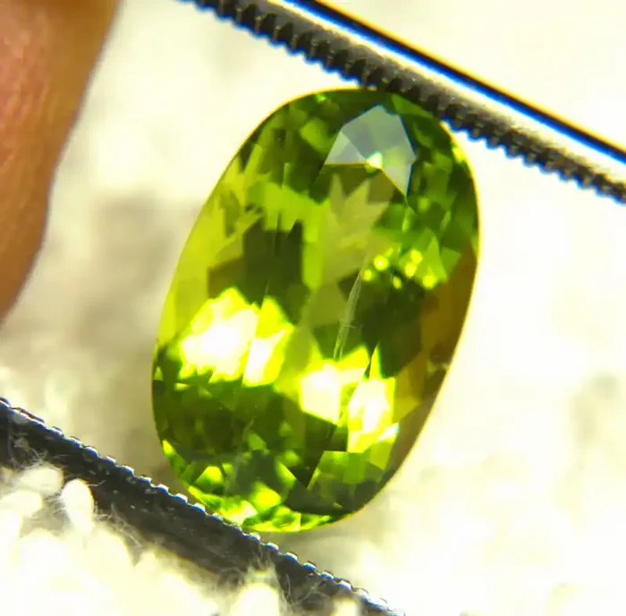 3.55 Carat Himalayan Green VS Peridot – Gorgeous