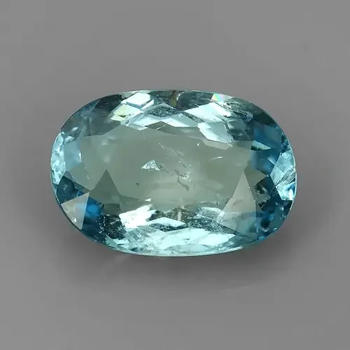 3.60 CTS WONDERFUL!!! OVAL 100%NATURAL GEM SEAGULL BLUE AQUAMARINE