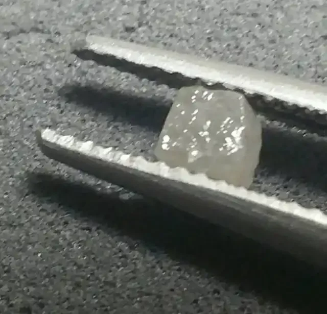 3.6mm to 3.8mm Silver grey cube diamond Conflict free 0.6ct ap