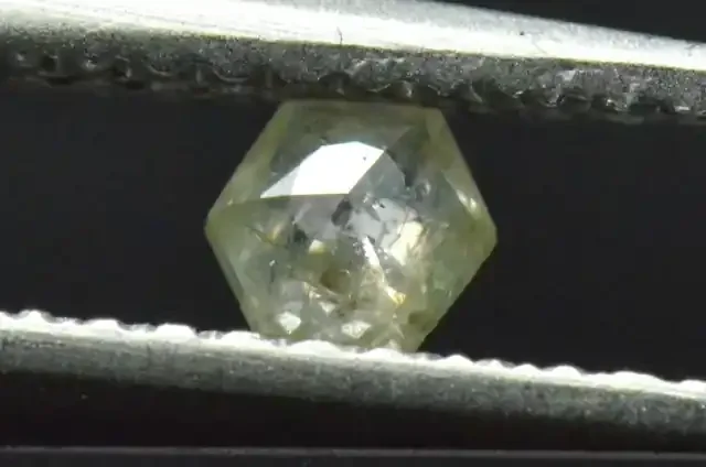 3.7mm 0.18ct Silver White Hexagon rose cut Diamond