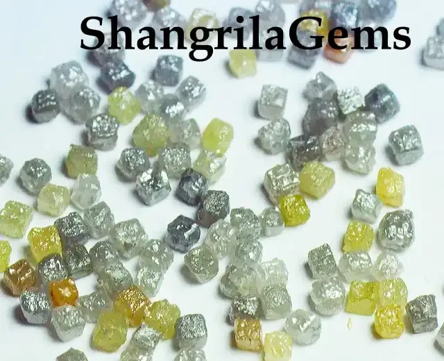 3 cube diamonds 2.5mm to 3mm cube 0.5ct is 3 pieces