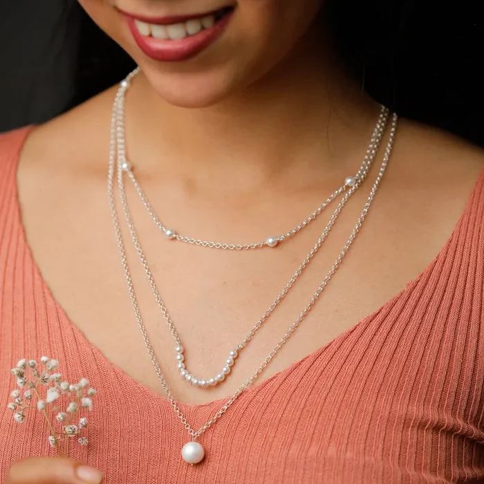 3 in 1 Classic Silver Necklace