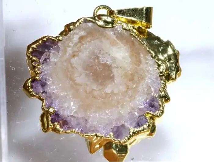 30.50CTS URUGUAY AMETHYST STALACTITE PENDANT SG-3367