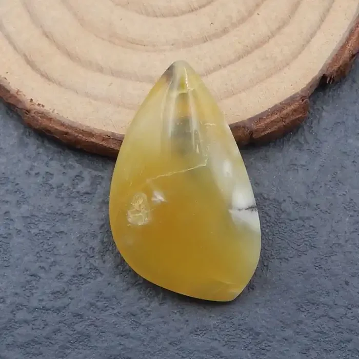 30.5ct Natural Gemstone Yellow Opal Cabochon (18080603)
