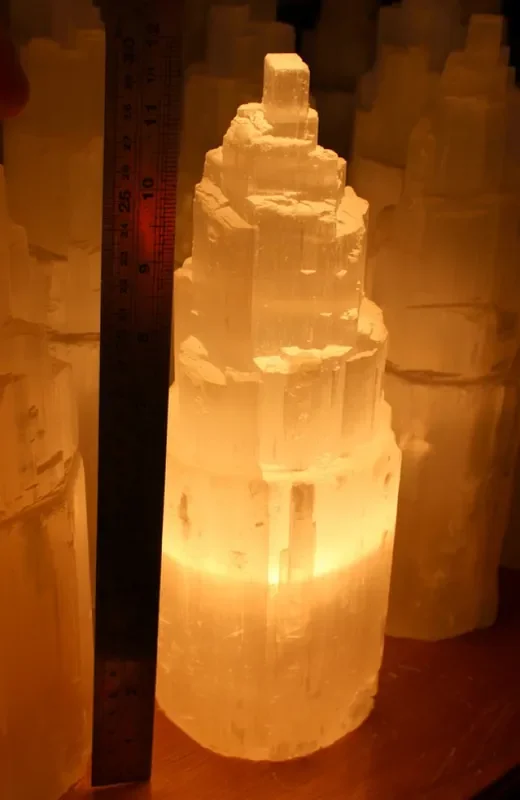 30 cm SELENITE TOWER LAMP- SHIPPING AUSTRALIA ONLY