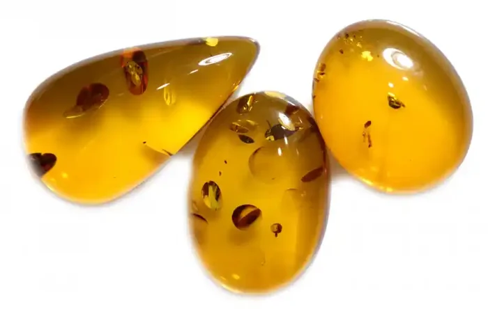 30 Cts Parcel 3 Honey Yellow Amber Gemstones AM 1703