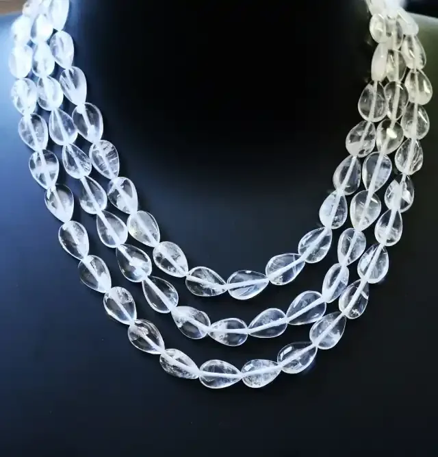 300.05 Cts three Strand Crystal bead strands GOGO 1468