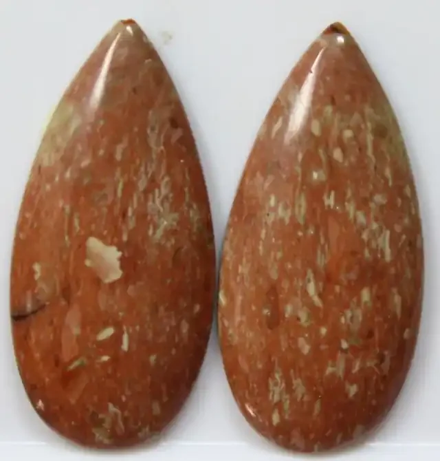 31.10 CTS JASPER PAIR POLISHED STONES GREAT RANGE IN STORE