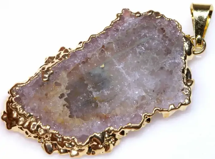 31.70CTS URUGUAY AMETHYST STALACTITE PENDANT SG-3314