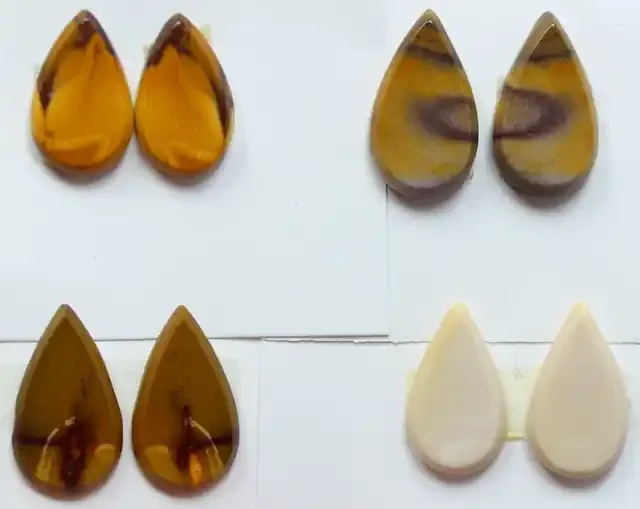 32.50 CTS – 4 SETS OF MOOKAITE JASPER PAIR PARCEL DEAL