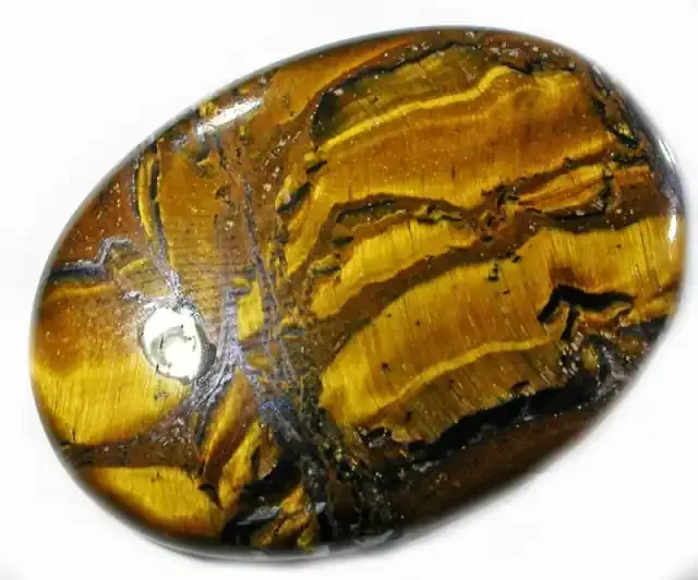32.7 CTS TIGER EYE STONE WITH HEMATITE -AUSTRALIA [ST8366]