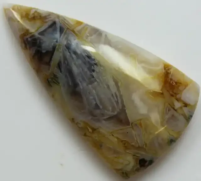 32.95 CTS SAGENITE AGATE CABOCHON STONE FROM OLD COLLECTION