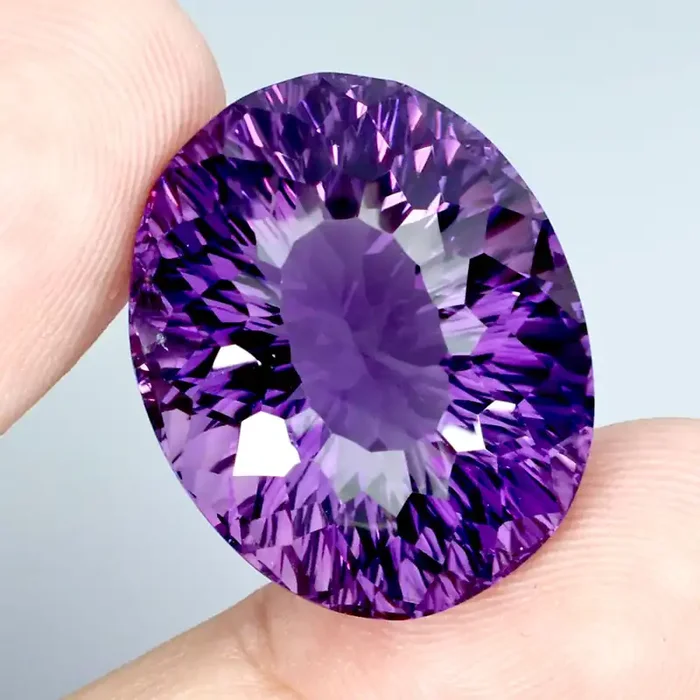 33.38 ct Top Quality Natural Rich Purple Amethyst Uruguay Unheated