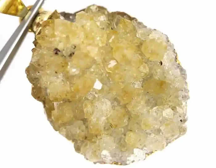 33.85 CTS CITRINE CRYSTAL GOLD PLATED PENDANT SG-3248