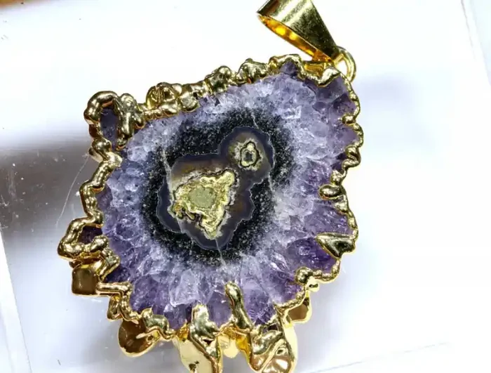 33 CTS URUGUAY AMETHYST STALACTITE PENDANT SG-3353