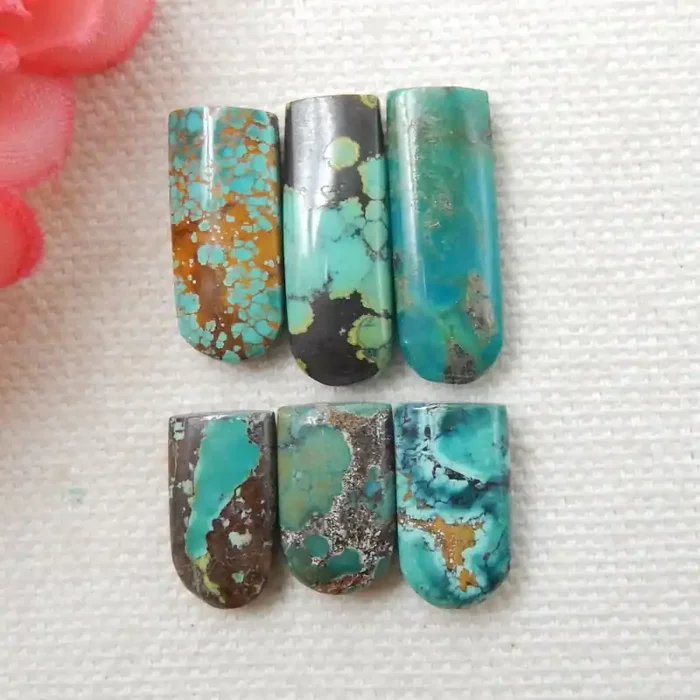 33cts 6pcs Turquoise Cabochons ,Handmade Gemstone ,Turquoise Cabochons F53