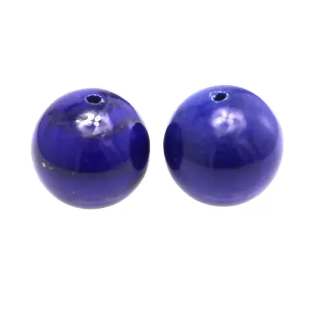 34.96cts Natural Lapis Lazuli Matching Round Beads