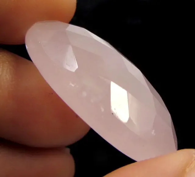 35.7 CTS PINK QUARTZ FACETED GEMSTONE MS 1411