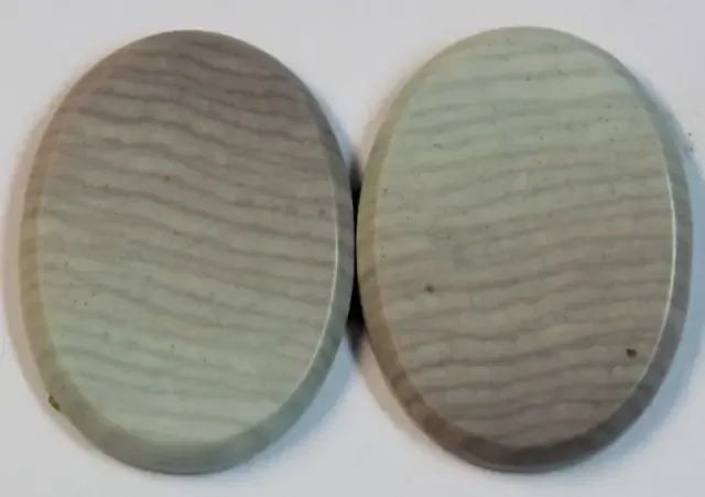 35.80 CTS WAVE JASPER PAIR FLAT CAB POLISHED STONE